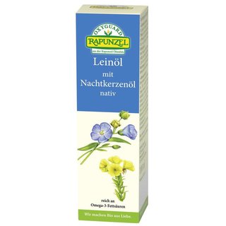 Rapunzel Leinöl mit Nachtkerzenöl nativ vegan bio 100 ml MHD