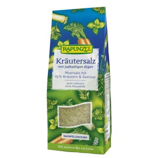 Rapunzel Kräutersalz mit jodhaltigen Algen bio 500 g Nachfüllpack