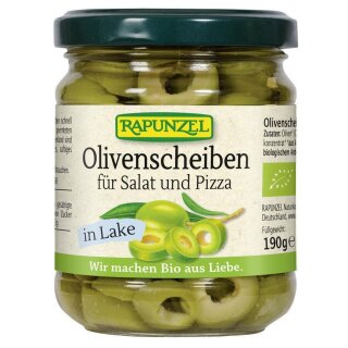 Rapunzel Olive Slices organic 190 g dripp off weight 100 g