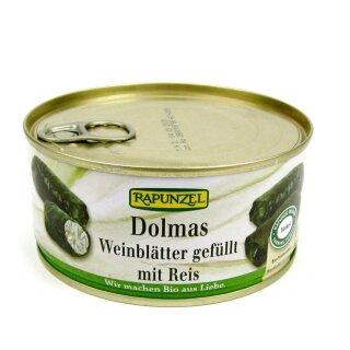 Rapunzel Dolmas Grape Leaves filled organic 280 g