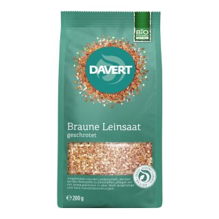 Davert Braune Leinsaat geschrotet bio 200 g