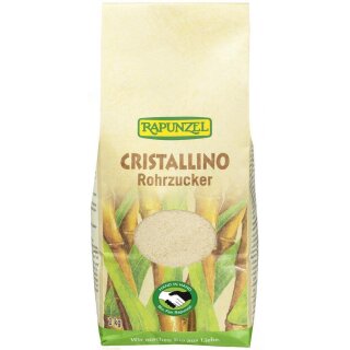 Rapunzel Cristallino Cane Sugar HIH organic 1 kg 1000 g