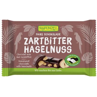 Rapunzel Zartbitter Schokolade 60% Kakao mit ganzen Nüssen HIH vegan bio 100 g