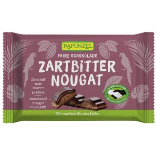 Rapunzel Zartbitter Nougat Schokolade HIH bio 100 g