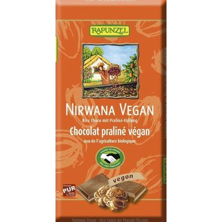 Rapunzel Nirwana Chocolate Rice Milk Praline vegan organic 100 g