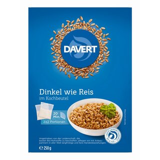 Davert Spelt like Rice in cooking bag organic 250 g