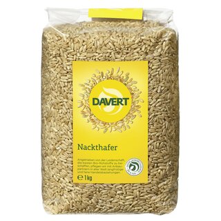 Davert Nackthafer vegan bio 1 kg 1000 g