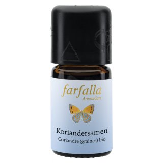 Farfalla Coriander Seed Grand Cru essential oil 100% pure organic 5 ml