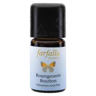 Farfalla Rosengeranie Bourbon Grand Cru ätherisches Öl naturrein bio 5 ml