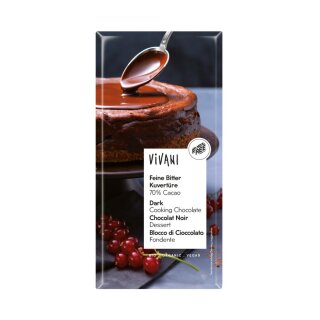 Vivani Feine Bitter Kuvertüre vegan bio 200 g