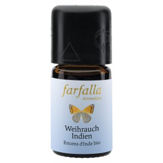 Farfalla Frankincense Indian essential oil 100% pure organic 5 ml