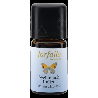 Farfalla Weihrauch Indien ätherisches Öl naturrein bio 5 ml