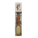 Kostkamm Hairbrush beech olive wood knobs 6 rows oval