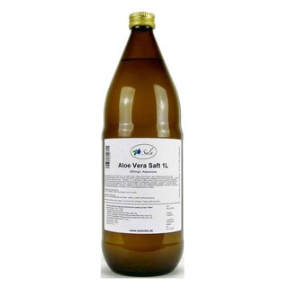 Sala Aloe Vera Saft 100% Direktsaft 600mg/L Aloverose konv. 1 L 1000 ml Glasflasche