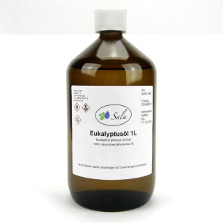 Sala Eucalyptus Globulus essential oil 100% pure 1 L 1000 ml glass bottle