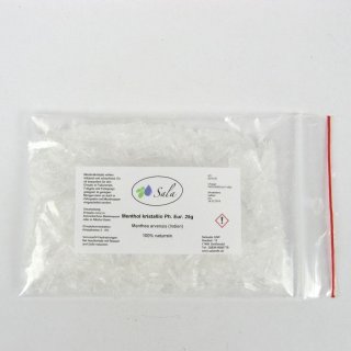 Sala Menthol kristallin Mentholkristalle Ph. Eur. 25 g Beutel