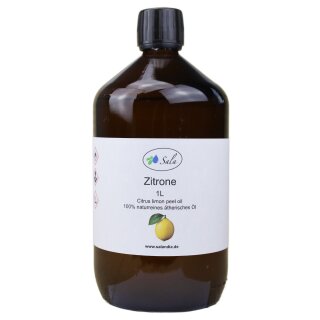 Sala Zitronenöl Aroma ätherisches Öl naturrein 1 L 1000 ml Glasflasche