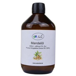 Sala Mandelöl süß raffiniert Ph. Eur. 500 ml Glasflasche