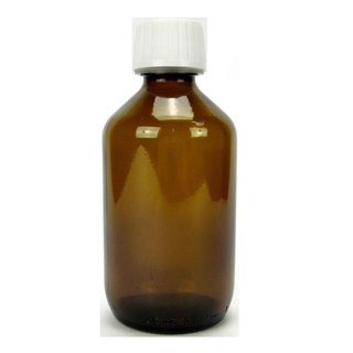 Sala Brown Glass Bottle DIN 28 with Child Safety Lock & Tamper-Evident Closure 250 ml