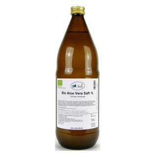 Sala aloe vera juice 100% organic 1200mg/L aloverose 1 L 1000 ml glass bottle