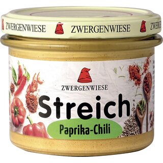 Zwergenwiese Spread Paprika Chili gluten free vegan organic 180 g