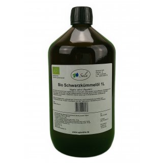 Sala Schwarzkümmelöl kaltgepresst bio 1 L 1000 ml Glasflasche