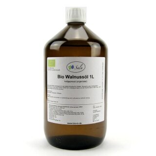 Sala Walnussöl kaltgepresst BIO 1 L 1000 ml Glasflasche