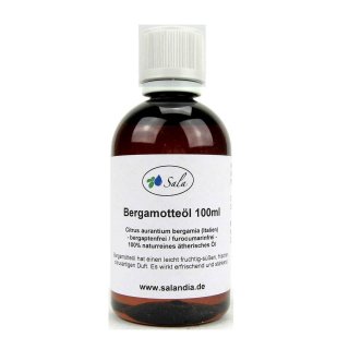 Sala Bergamotteöl furocumarinfrei bergaptenfrei ätherisches Öl naturrein 100 ml PET Flasche
