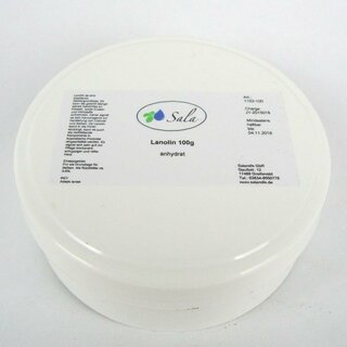 Sala Wool Fat Lanolin anhydrate pesticide free Ph. Eur. 100 g can