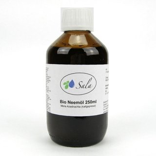 Sala Neem Oil cold pressed organic 250 ml glass bottle