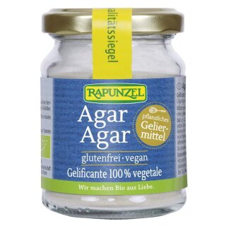 Rapunzel Agar Agar glutenfrei vegan bio 60 g Glas