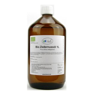 Sala Zedernussöl kaltgepresst bio 1 L 1000 ml Glasflasche