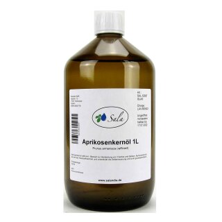 Sala Aprikosenkernöl raffiniert 1 L 1000 ml Glasflasche