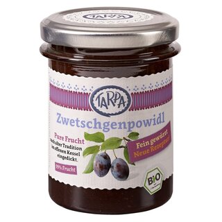 Tarpa Zwetschgenpowidl damson jam with cinnamon & cloves organic 220 g