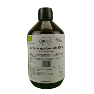 Sala Schwarzkümmelöl kaltgepresst bio 500 ml Glasflasche