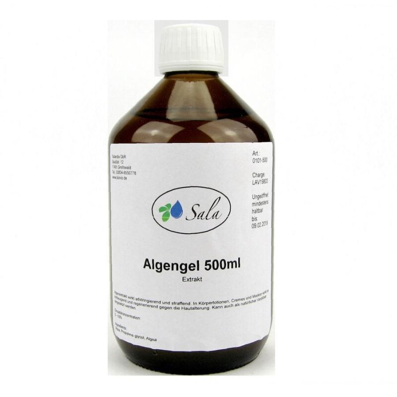 Sala Algengel Extrakt 500 Ml - Feuchtigkeitsspendendes Rotalgen-Extrakt Für Hautpflege
