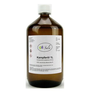 Sala Kampferöl ätherisches Öl naturrein 1 L 1000 ml Glasflasche