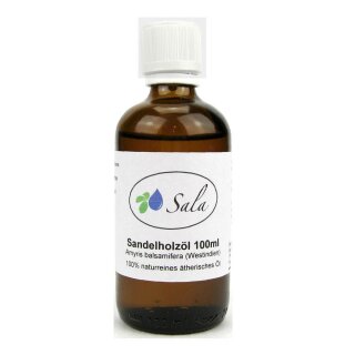 Sala Sandelholzöl ätherisches Öl Amyris naturrein 100 ml Glasflasche