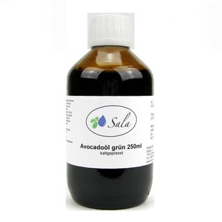 Sala Avocado Oil raw green cold pressed 250 ml glass bottle