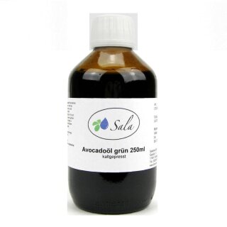 Sala Avocado Oil raw green cold pressed 250 ml glass bottle