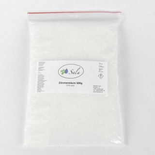Sala Citric Acid E330 food grade 500 g bag