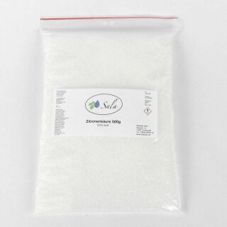 Sala Citric Acid E330 food grade 500 g bag