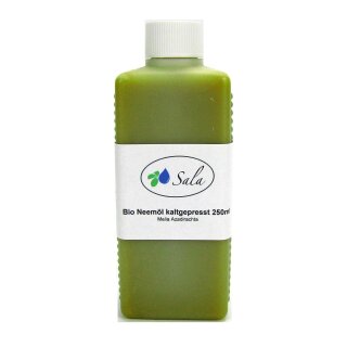 Sala Neem Oil cold pressed organic 250 ml HDPE bottle