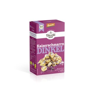 Bauckhof Spelt "Kaiserschmarrn" with raisins backing mixture vegan demeter organic 160 g