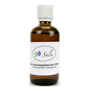 Sala Pomegranate Seed Oil cold pressed organic 100 ml glass bottle
