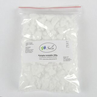 Sala Kampfer kristallin Kampferkristalle Brocken naturrein Ph. Eur. 250 g Beutel