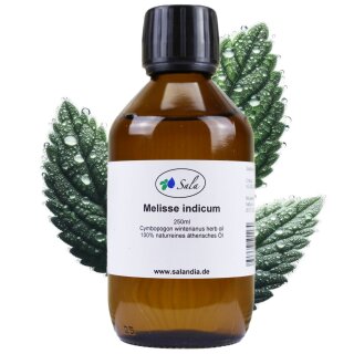 Sala Melissa indicum essential oil 100% pure 250 ml glass bottle