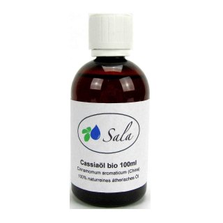 Sala Cassiaöl Zimtöl ätherisches Öl naturrein BIO Aroma 100 ml PET Flasche