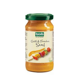 Byodo Barbecue & Fondue Mustard glutenfree vegan organic 200 ml