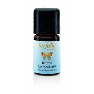 Farfalla Benzoe Resinoid 50% essential oil pure organic wild in Alcohol 5 ml